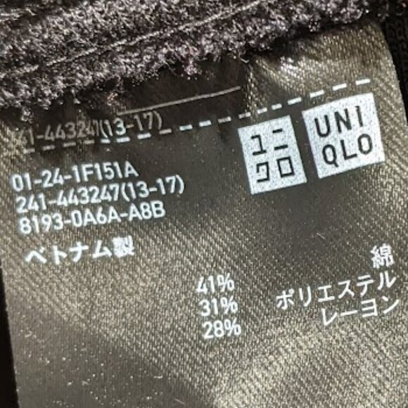 Uniqlo - U Sweat Pleated Leggings Pants 443247 | Large | Black - Picture 3 of 9